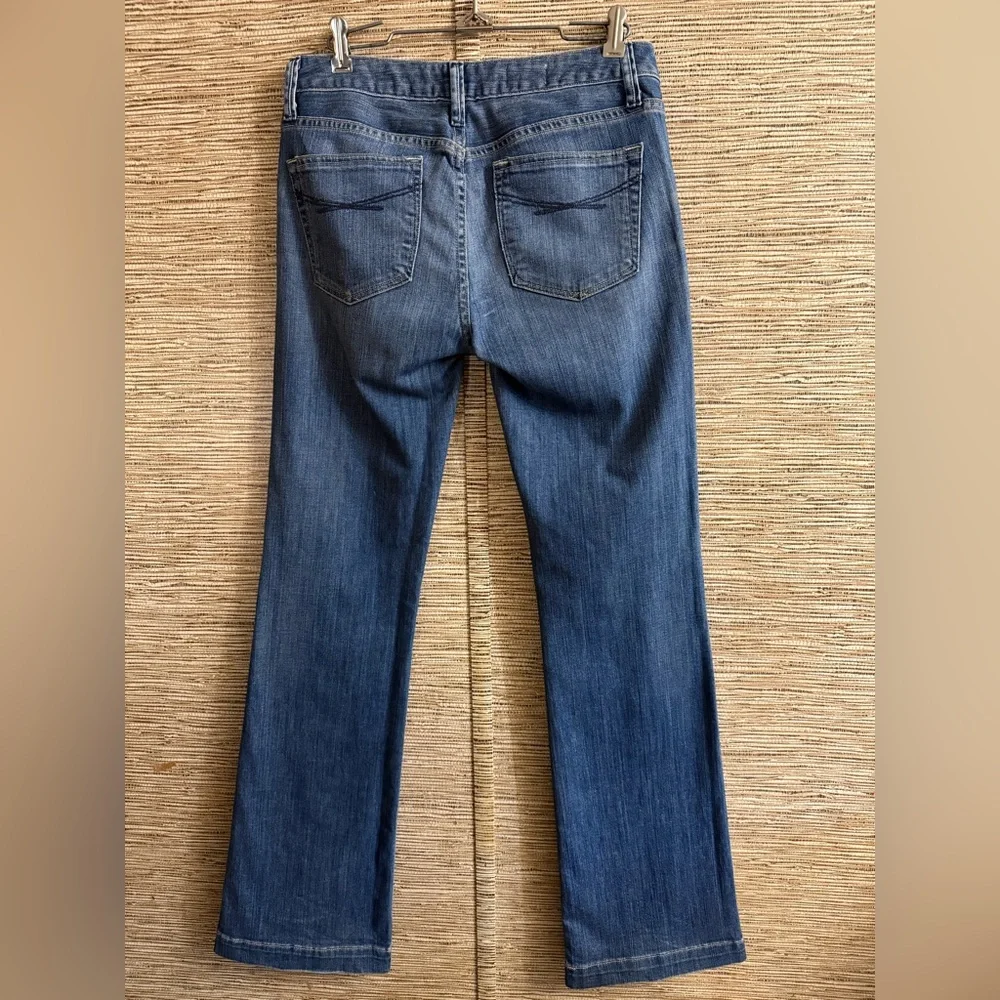 GAP 1969 Long & Lean Jeans Women Size 25 Blue Slim Bootcut Low Rise - Picture 4 of 9